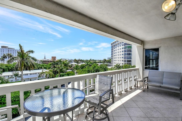 view of balcony