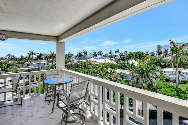 view of balcony