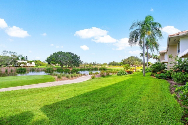 10695 Quail Covey Rd Azalea, Unit Azalea, Boynton Beach, FL 33436 - view of green lawn with a water view