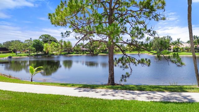 view of property view of water