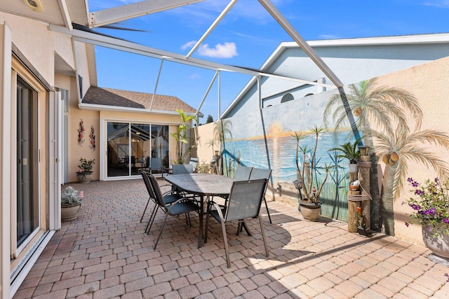 view of sunroom