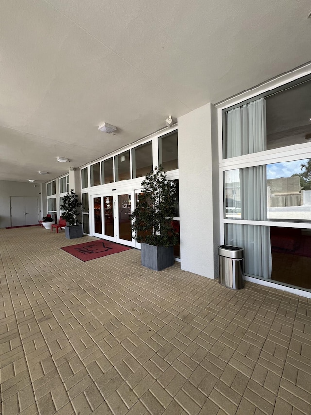 view of patio with french doors