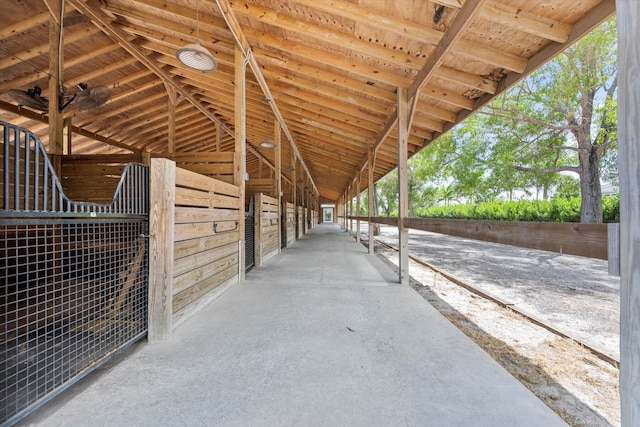 view of stable