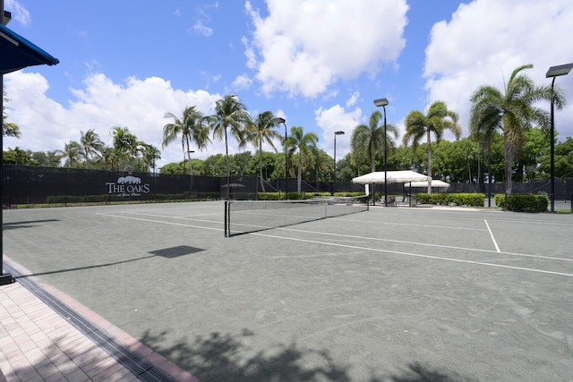 view of tennis court