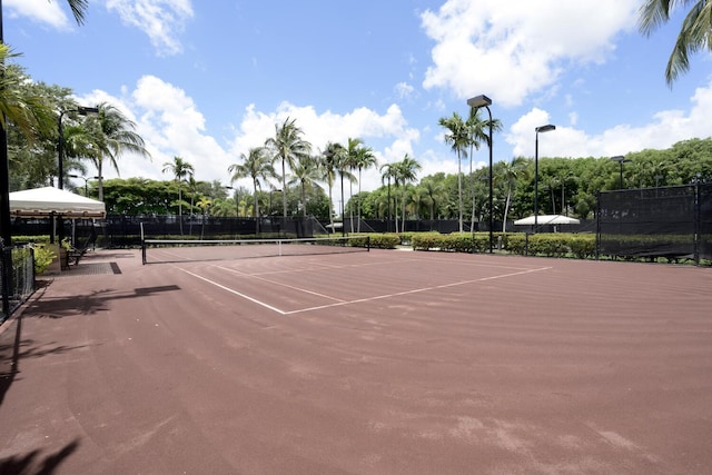 view of sport court