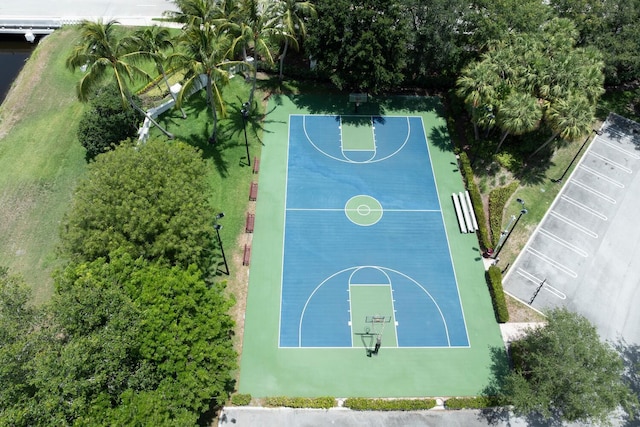 view of basketball court