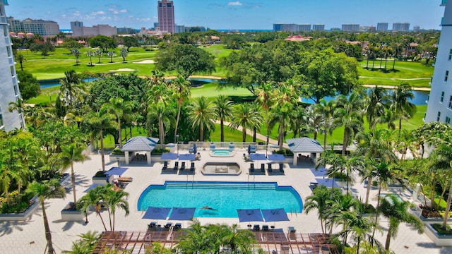 birds eye view of property