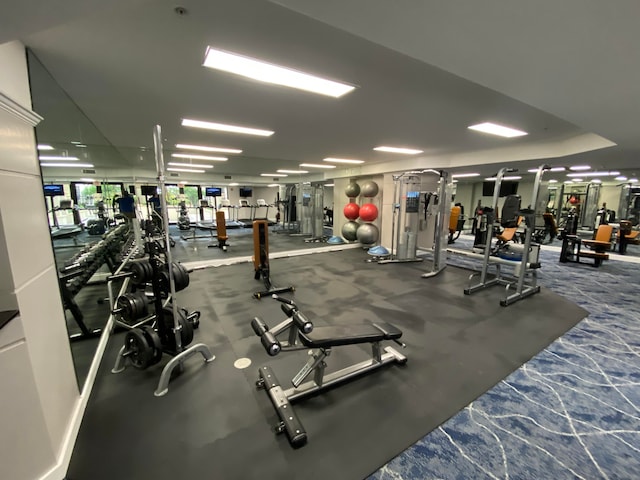 view of exercise room