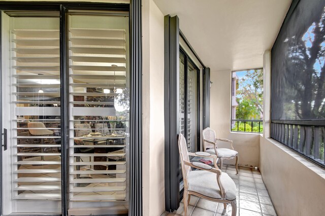 view of sunroom