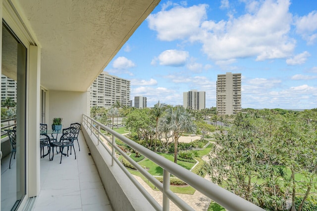 view of balcony