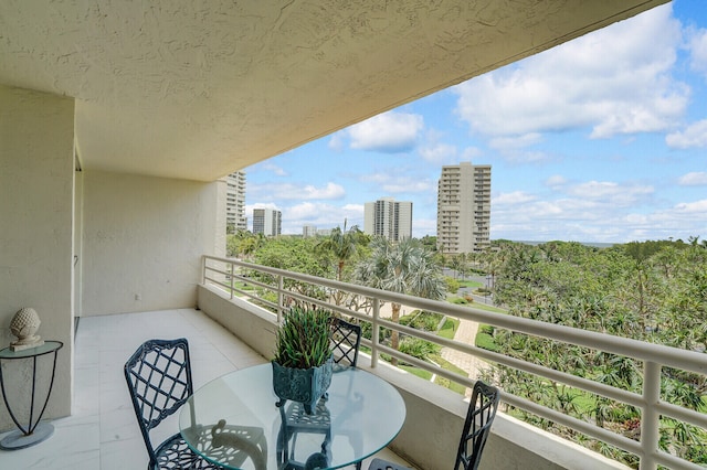 view of balcony