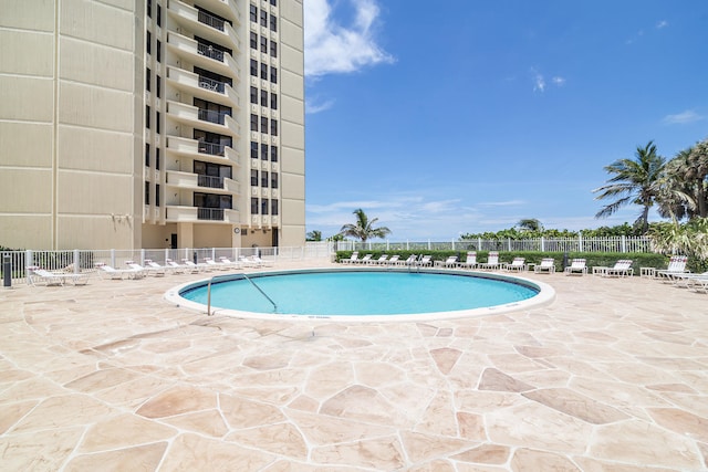 view of pool with a patio