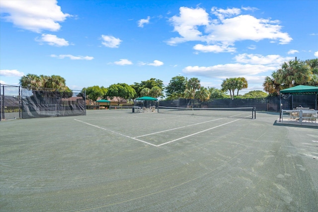 view of tennis court