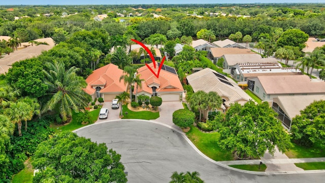 birds eye view of property