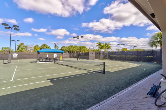 view of tennis court