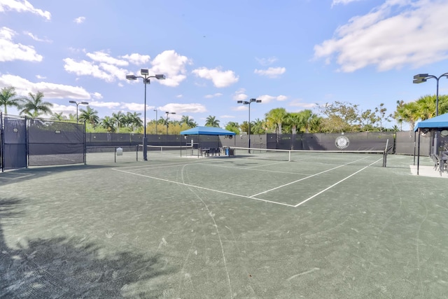 view of tennis court