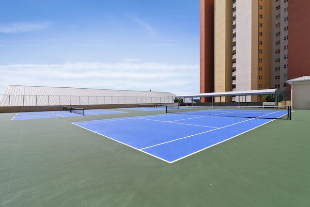 view of sport court with basketball court