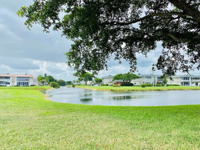 view of property view of water