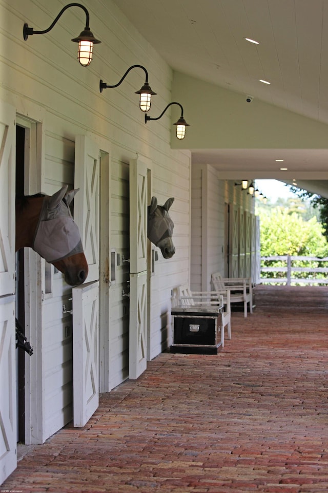 view of stable