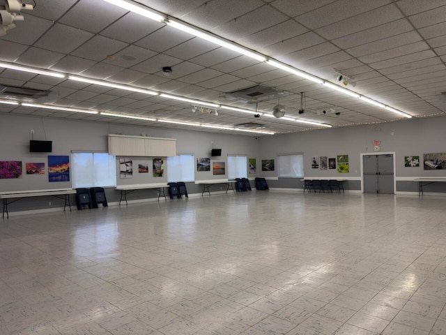 garage featuring baseboards