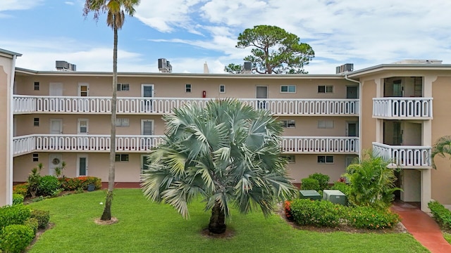 view of property with central AC