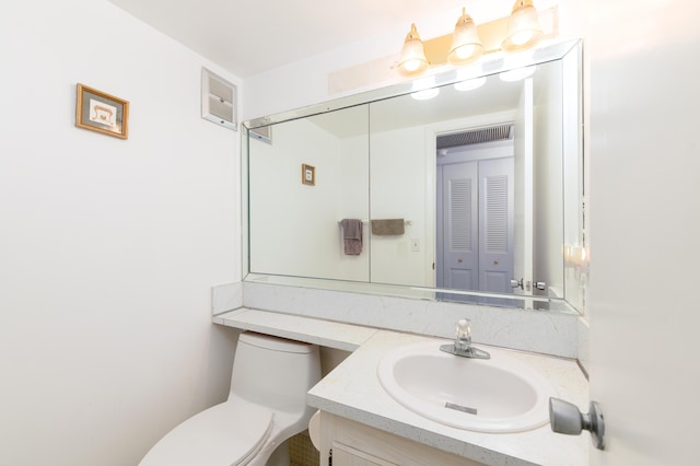 118 Kingswood F Unit 118, West Palm Beach, FL 33417 - half bath with vanity and toilet