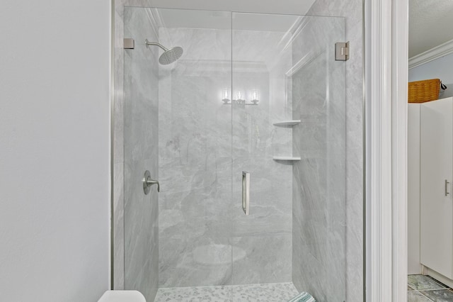 bathroom with walk in shower