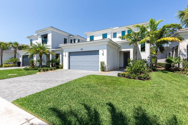 view of front of home with a front yard