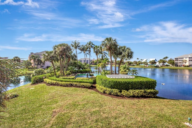 view of water feature