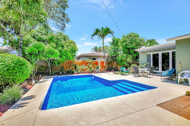 view of pool with a patio area