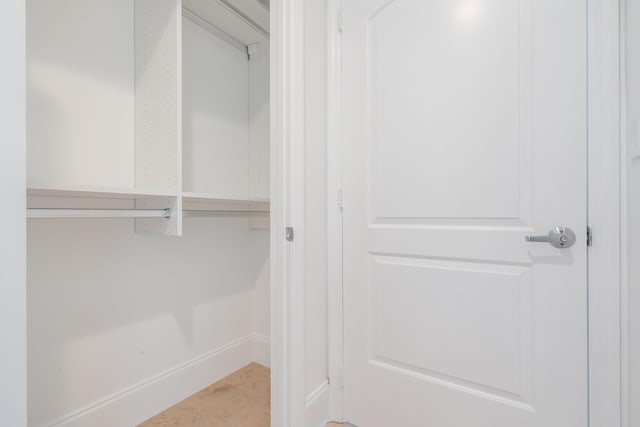 view of closet