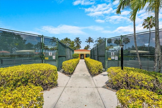 view of sport court