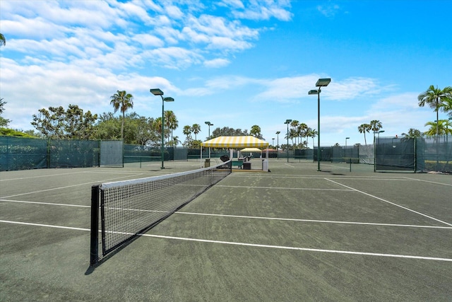 view of tennis court