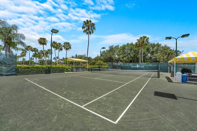 view of tennis court