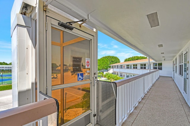 view of balcony