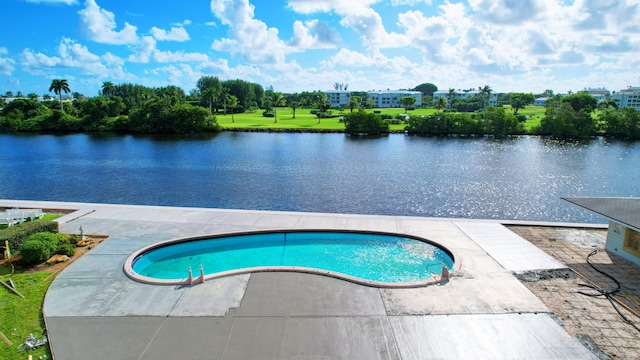 view of pool with a patio