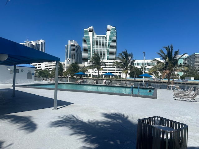 view of pool