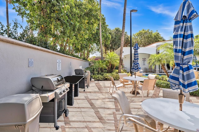 view of patio / terrace featuring area for grilling