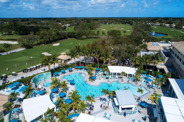 36 Westgate Ln Unit C, Boynton Beach, FL 33436 - bird's eye view featuring view of golf course and a water view