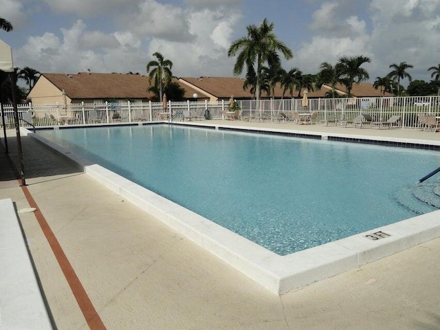 view of pool with a patio area