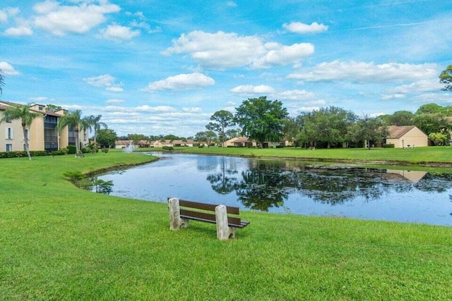 view of water feature