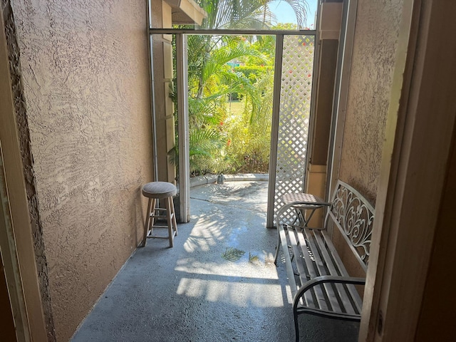 view of sunroom