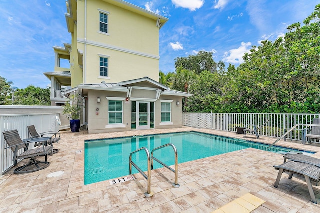 view of pool with a patio