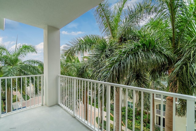 view of balcony