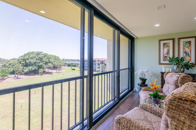 view of sunroom / solarium