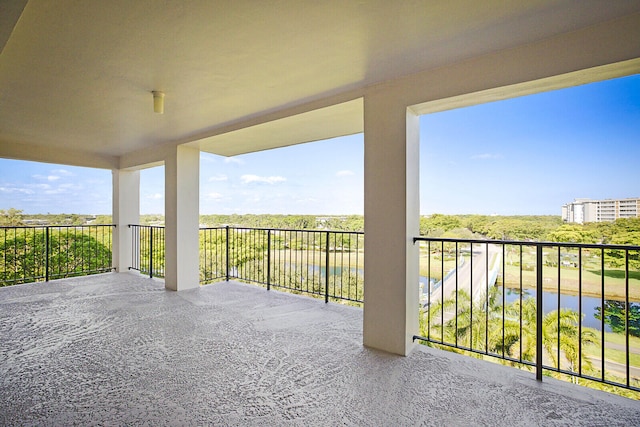 view of patio / terrace with a balcony