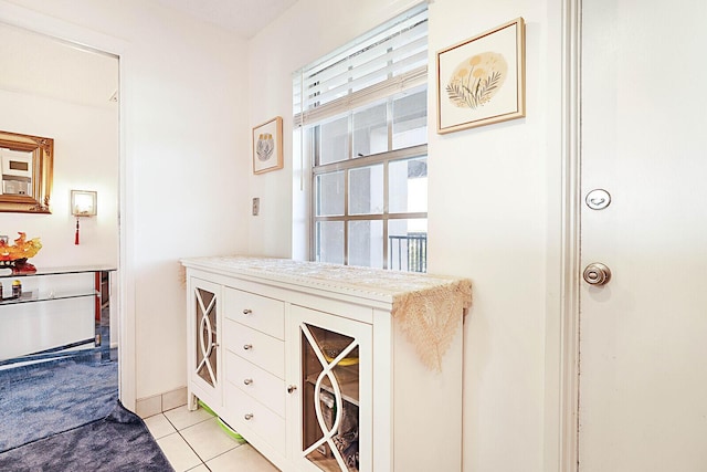 bathroom featuring tile patterned flooring