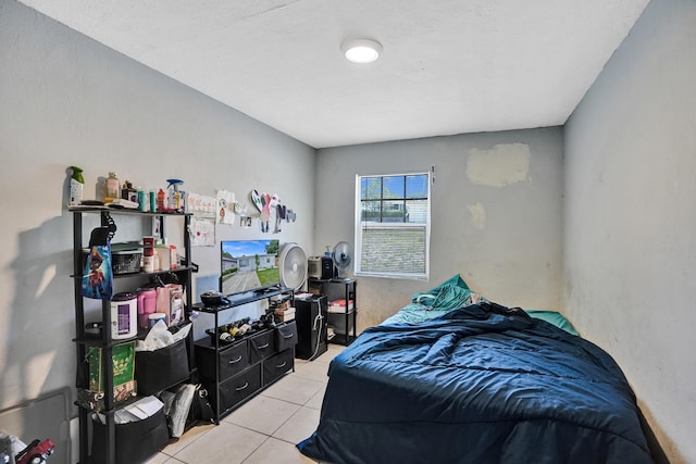 view of tiled bedroom