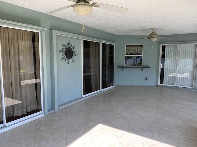 view of patio / terrace with ceiling fan