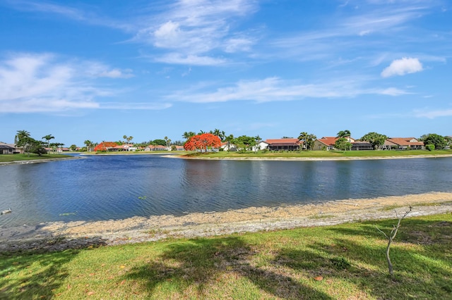 property view of water